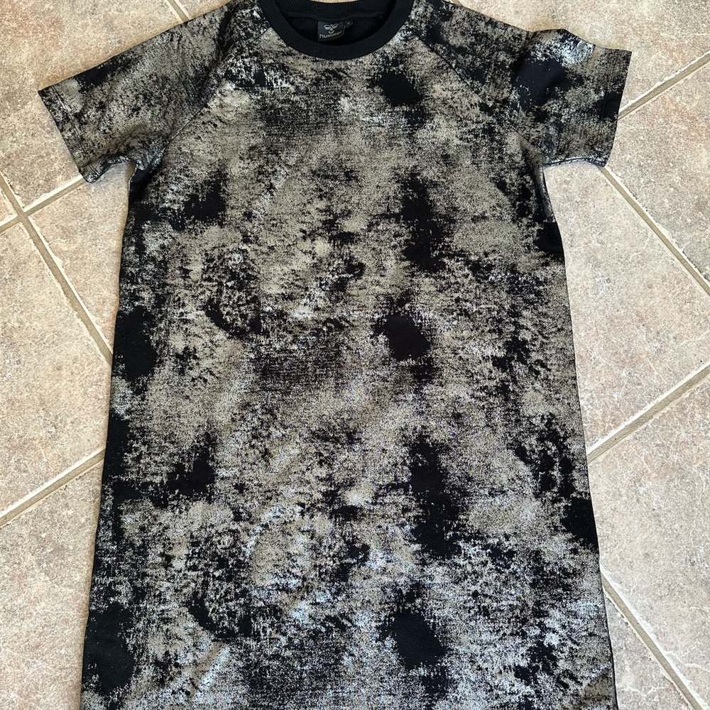 Black and Gray Textured Dress
